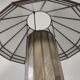 Vintage glass and metal lamp, 70s