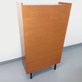 Vintage teak-style wooden bookcase from the 60s