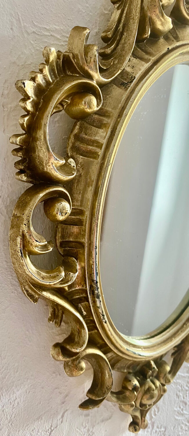 Old Baroque Frame Mirror, Roberta Wood