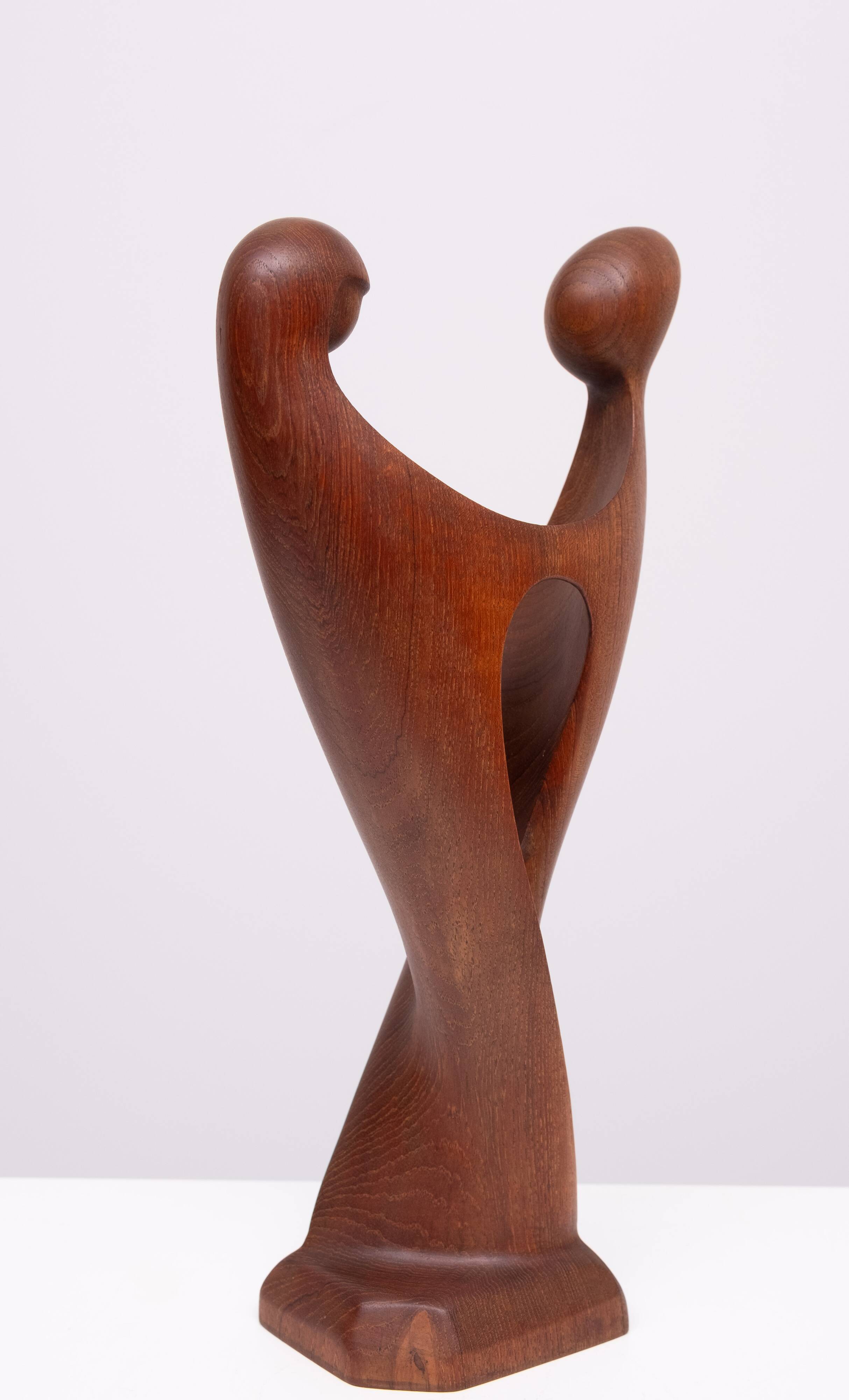 Teak Sculpture by Simon Randers 1960s Denmark