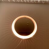 Miroir XXL lumineux de style moderne du milieu du siècle