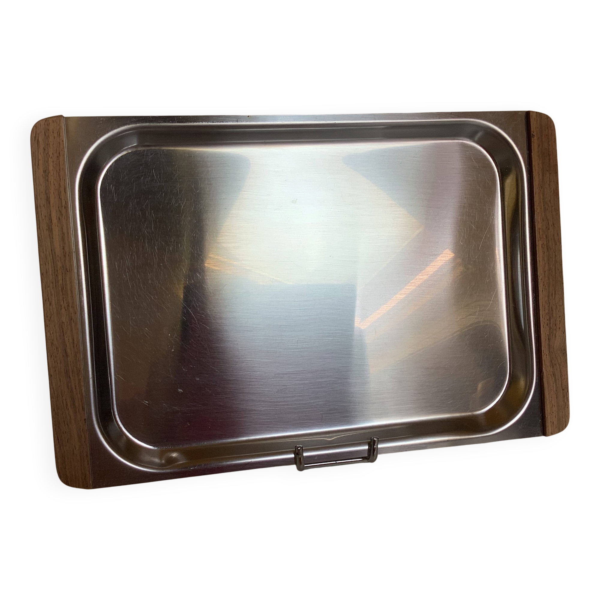 Plat, plateau en bois et métal style scandinave