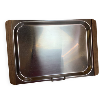 Plat, plateau en bois et métal style scandinave