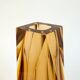 Faceted Murano Sommerso amber vase