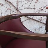 Wooden office chairs, 1950s, set of 2