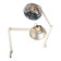 Paire Lampes Bureau Articulee Ajustable Industriel Vintage Chrome