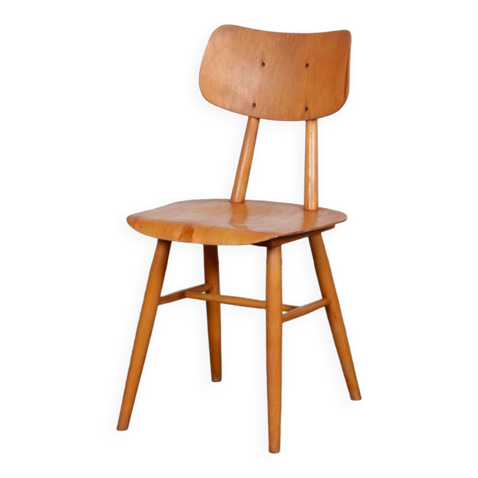 Chaise en bois produite par Ton, 1960