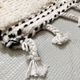 Moroccan berber carpet azilal ecru with multicolored patterns 180x101cm