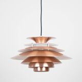 Danish vintage pendant lamp Verona by Kurt Wiborg, Jeka, 1980s