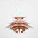 Danish vintage pendant lamp Verona by Kurt Wiborg, Jeka, 1980s