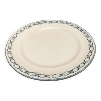 Service plate Faïence R&A (Rigale and Ameline) Salins Model Récamier