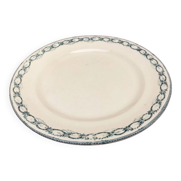 Service plate Faïence R&A (Rigale and Ameline) Salins Model Récamier