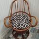 Fauteuil pivotant en bambou des années 70