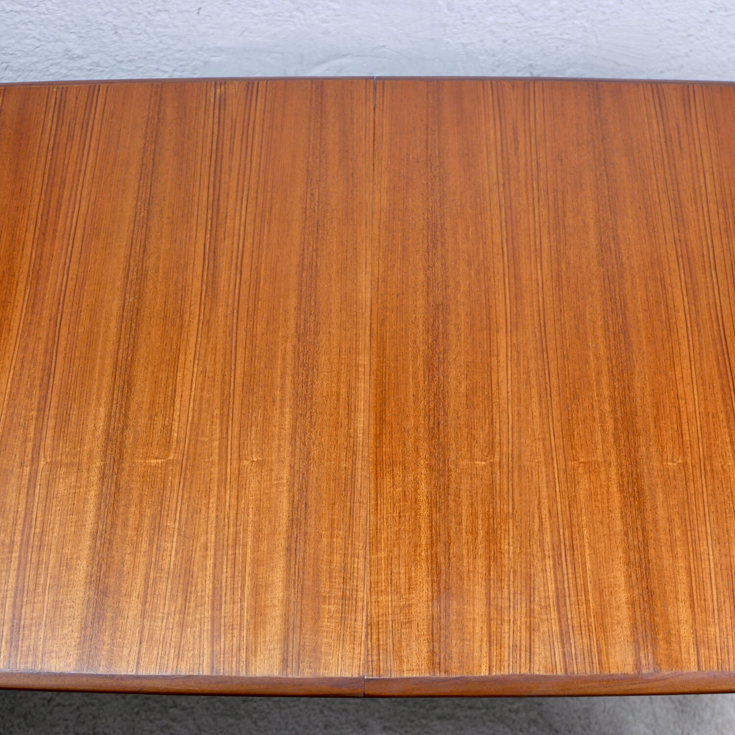 Scandinavian-style extendable teak table