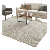Beige patterned rug