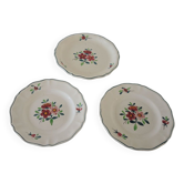 3 assiettes en céramique Sarreguemines Amazonas