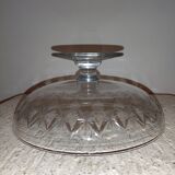 Cut-and-die compotier on pedestal cut glass