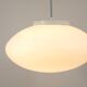 Up to 40 huge elliptical opaline glass pendants, in the style of Lisa Johansson-Pape.