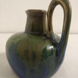 Flamed ceramic pitcher
