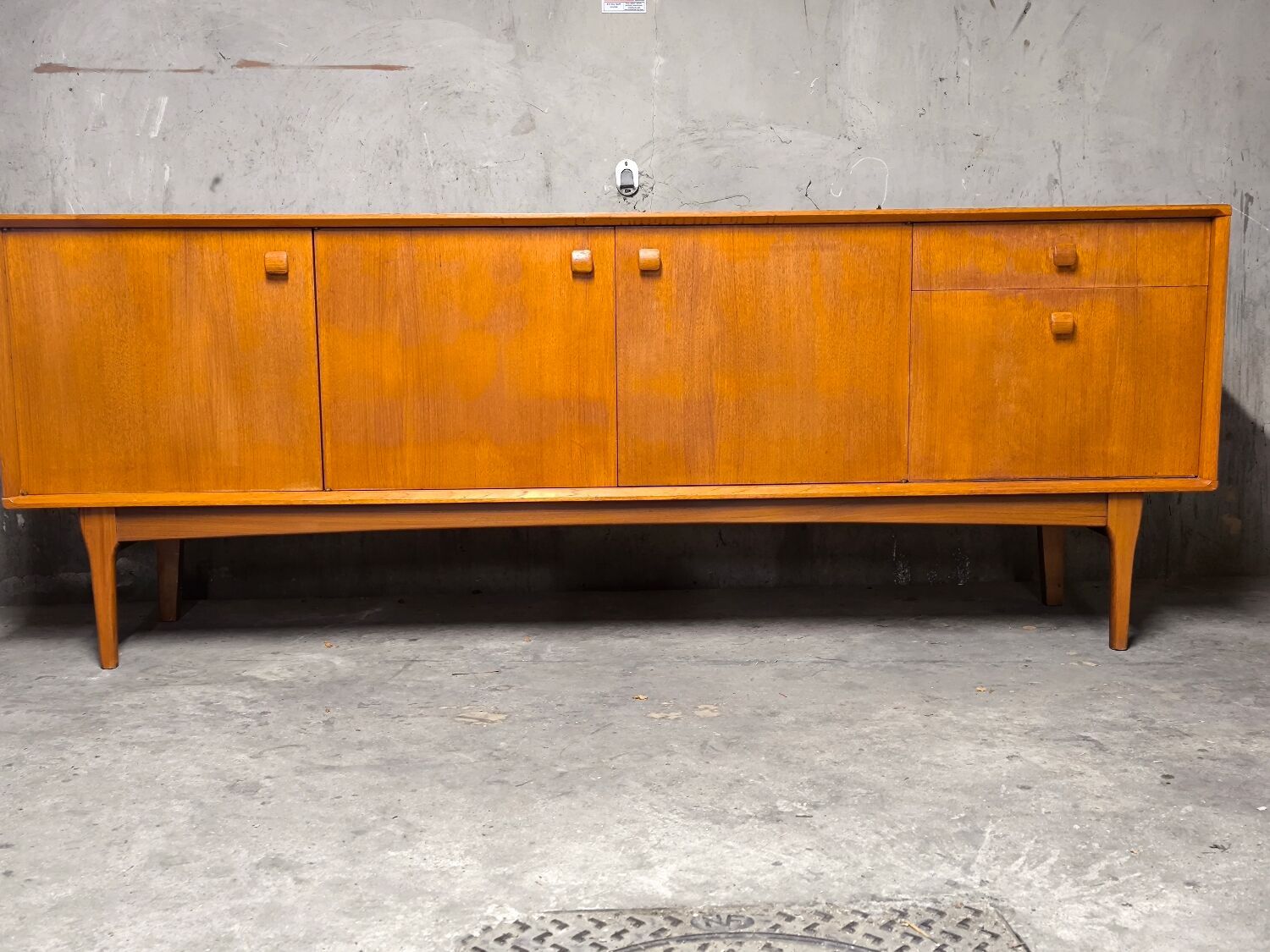 Vintage Scandinavian teak sideboard