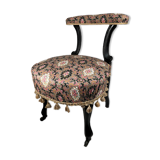 Napoleon III voyeuristic chair, blackened wood