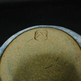 Bonbonnière sucrier en grès vernissé citrouille