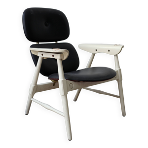 Fauteuil italien à dossier haut