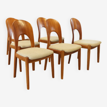 Ensemble de 6 chaises design danois Niels Koefoed 'Morten' 'Hellerup'