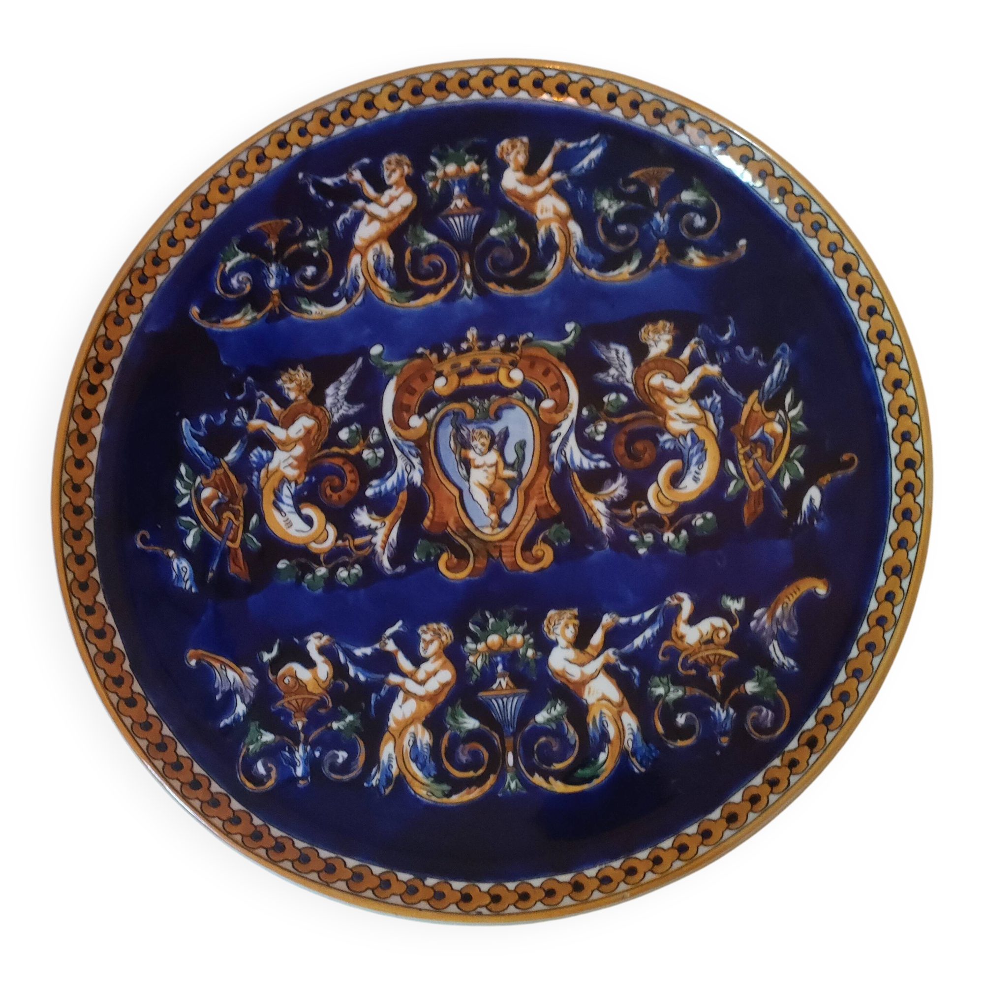 Gien earthenware plate