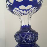 Vase bleu cristallery of lorraine - large model