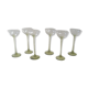 6 verres à liqueur sur pied Ouraline