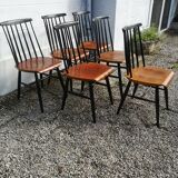 Series of 6 Fanett chairs, Ilmari Tapiovaara