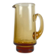 Amber blown glass jug/pitcher
