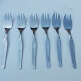 6 cake forks in box