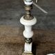 Vintage Alabaster and Brass Lamp Base H 30 cm