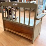 Celadon green toy chest bench