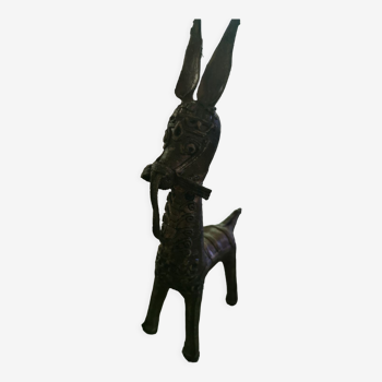 Brass llama sculpture