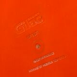Table basse orange 60's - 70's Gilac