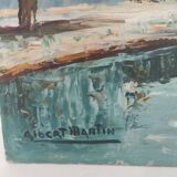 Tableau fontaine signé Albert Martin