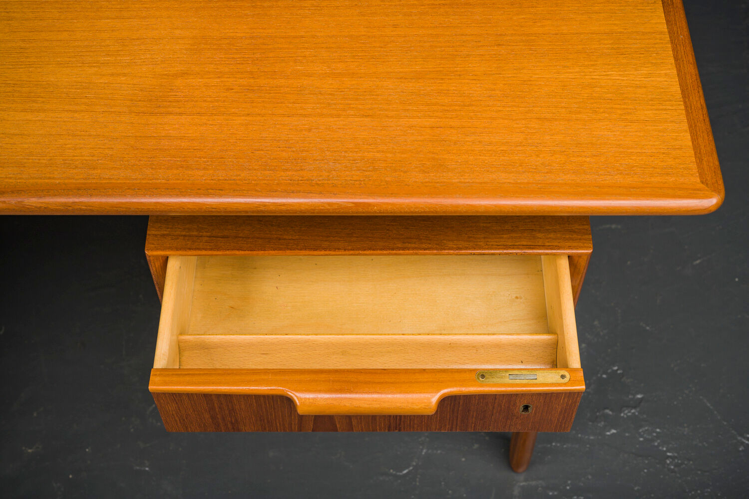 Mid-Century teak model 75 desk from Omann Jun, 1960s
