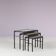 Tables gigognes avec plateaux en pierre des années 1960, Pays-Bas