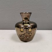 Ceramic vase with metal glaze from Frank ceramics Denmark 1970-80s.