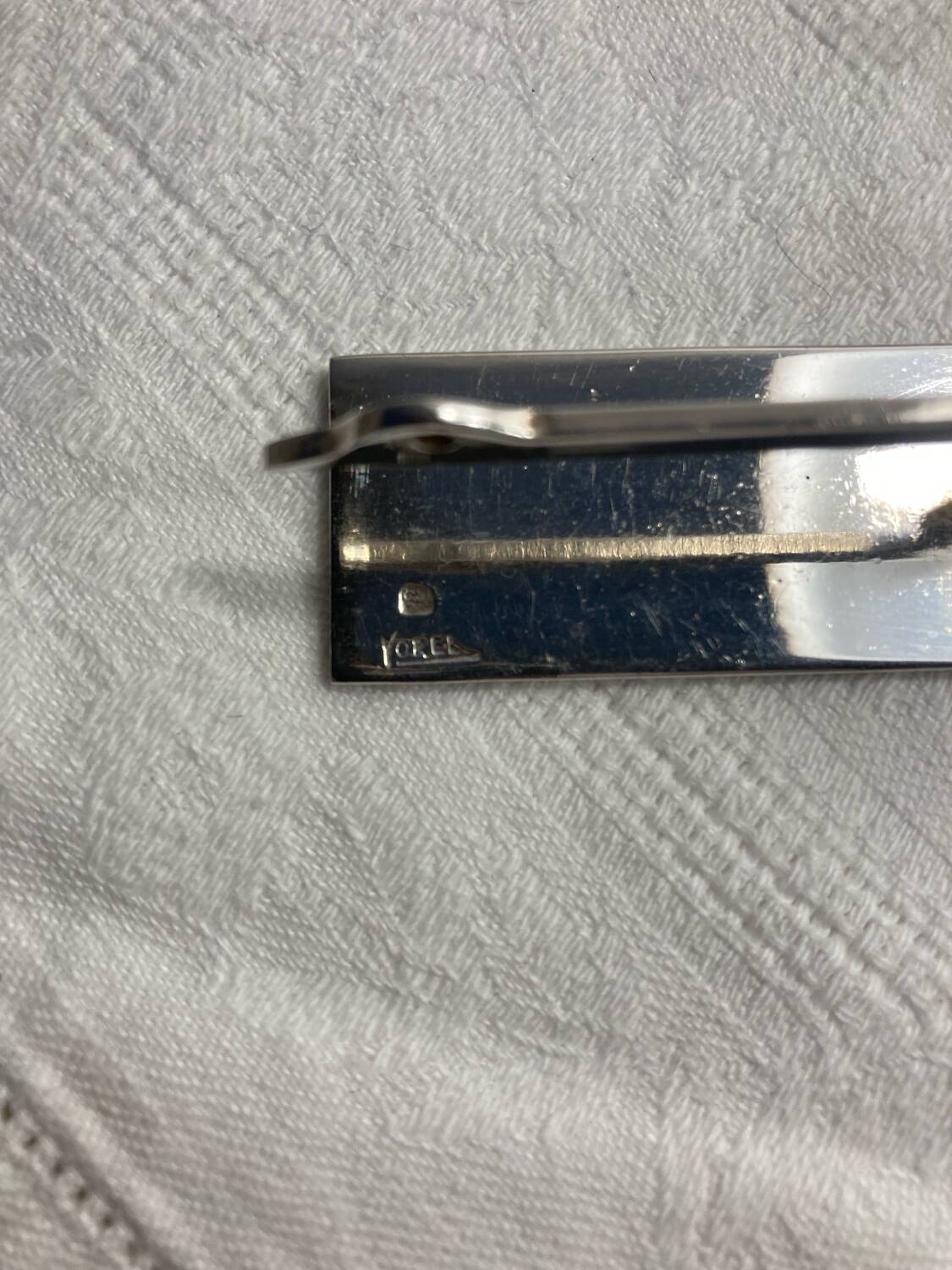 12 silver-plated metal knife rests Art Deco Yorel