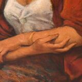"La bohémienne", huile sur toile