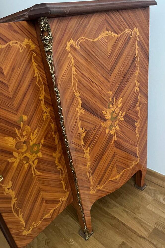 Vintage sideboard in rosewood marquetry