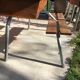 1950s Double wood and metal school desk