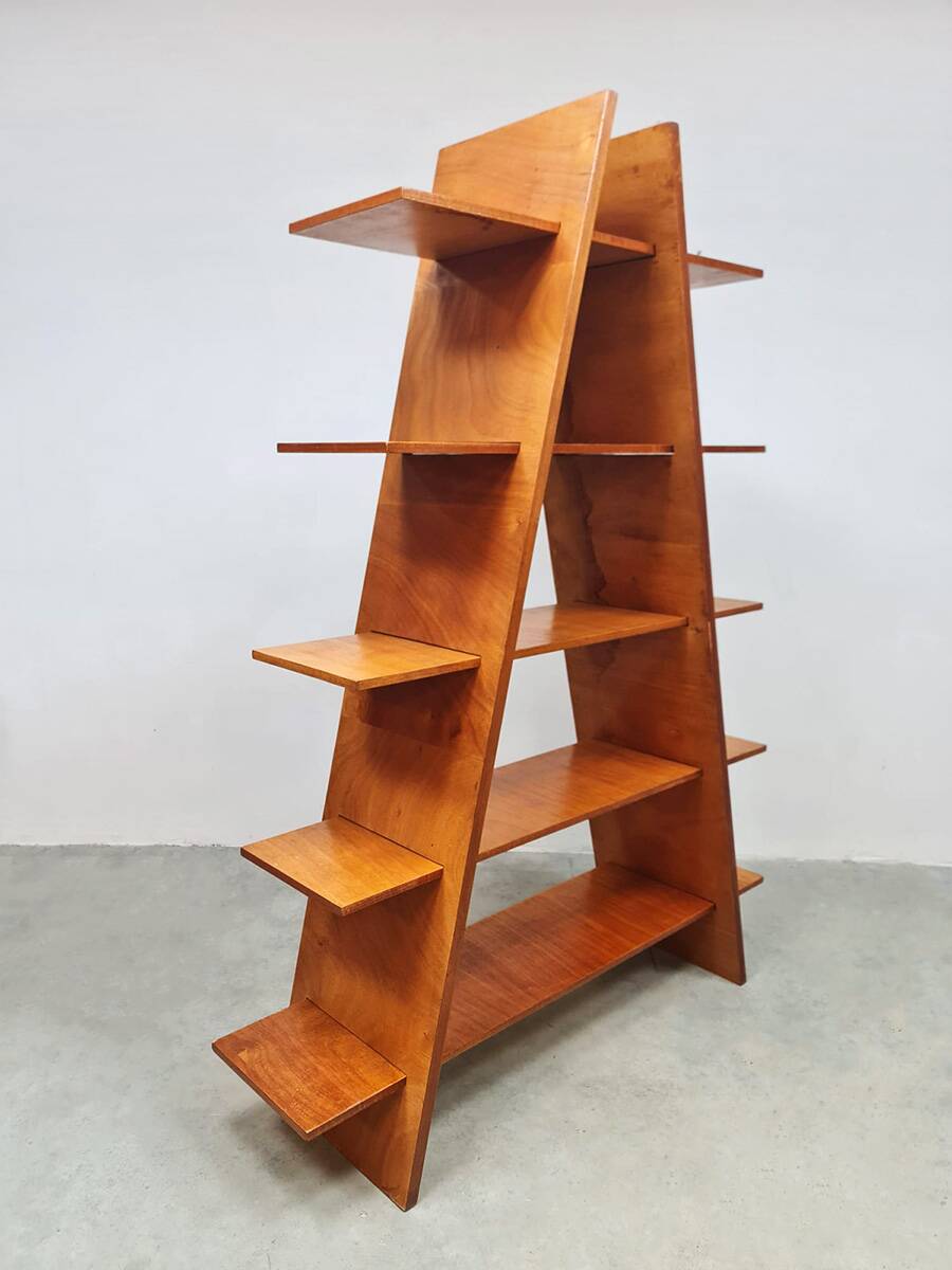 Vintage cabinet roomdivider shelves 'Pyramid'