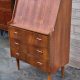 Norwegian teak secretary, Scandinavian vintage 1960s