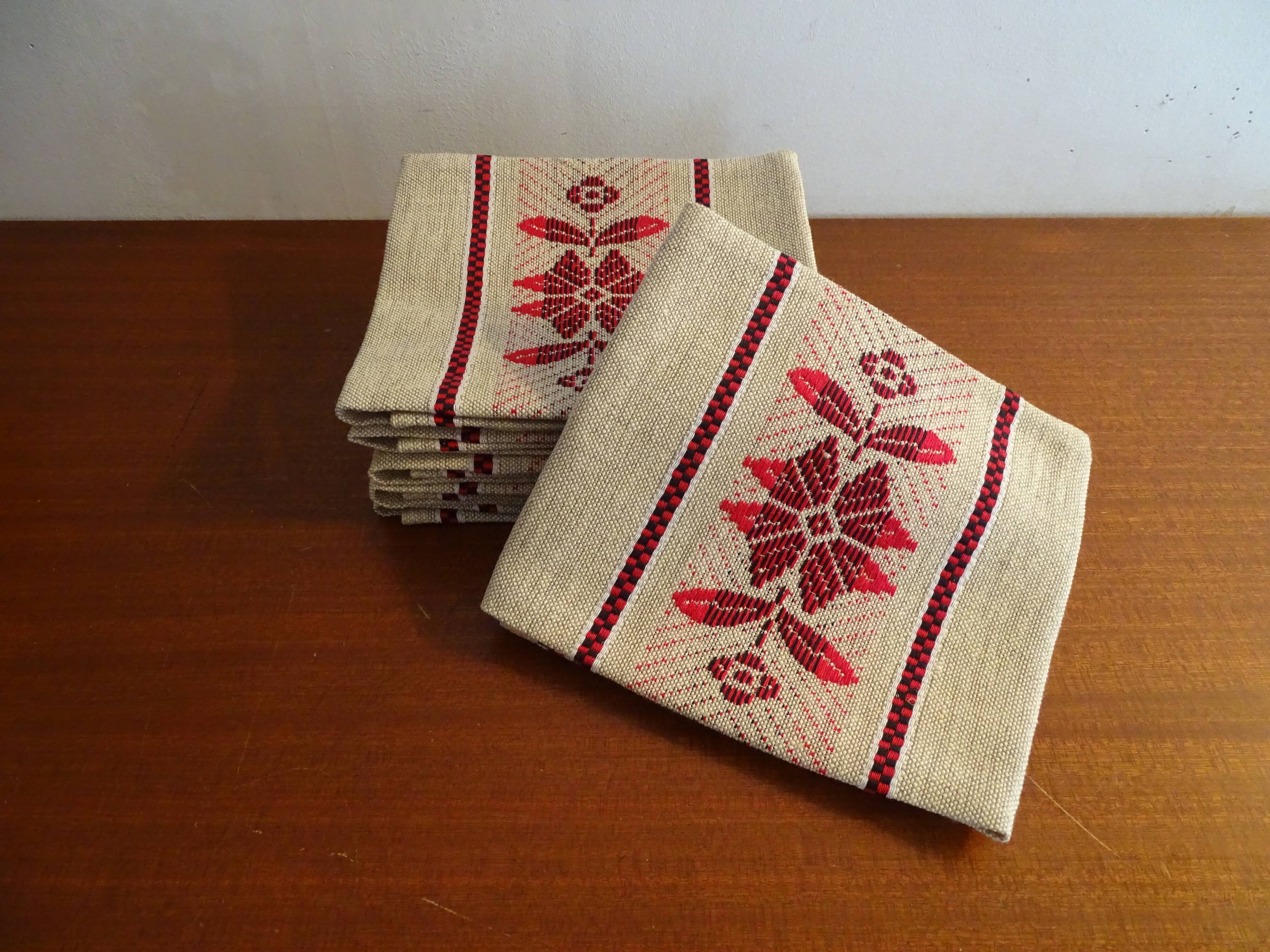 6 linen napkins 52 x 47