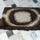 Abstract brown Scandinavian modern rug by Ege Rya, Denmark 1960s